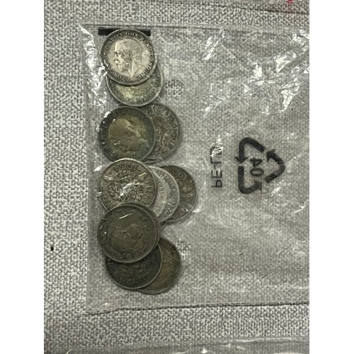 295 - Tin of coins to include 6 pence's & 3 pence's etc.