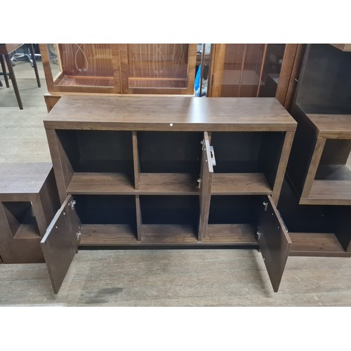 132 - Next 4 piece Livingroom set to include 2 side tables, sideboard & shelving unit.