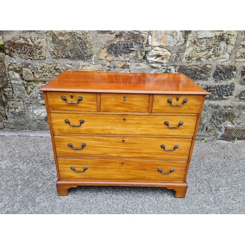 56 - Possibly 18th Century, Heavy George III Dumfries house style chest of drawers 3 short & 3 long drawe... 