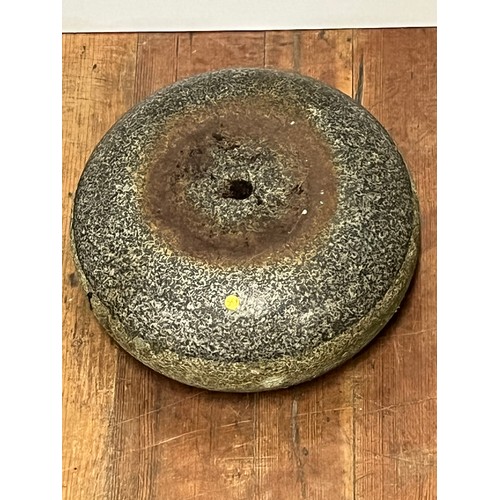 1 - Pair of antique granite curling stones.