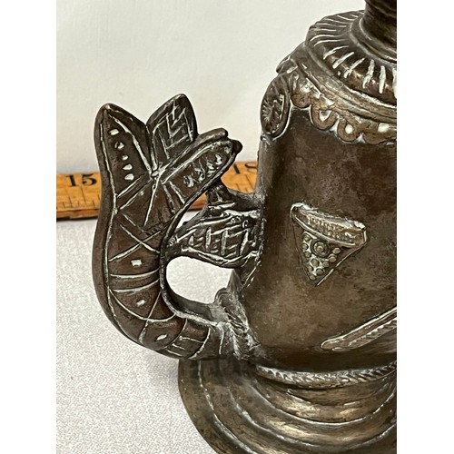 65 - Bronze Indonesian tea pot. [17cm high]