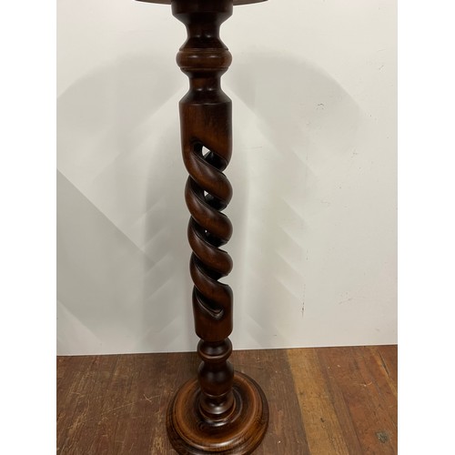 66 - Vintage open barley twist pedestal plant stand
38