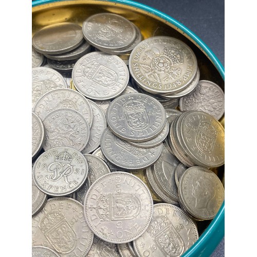 138 - Tin of old coins from 1948 through to 1960's.