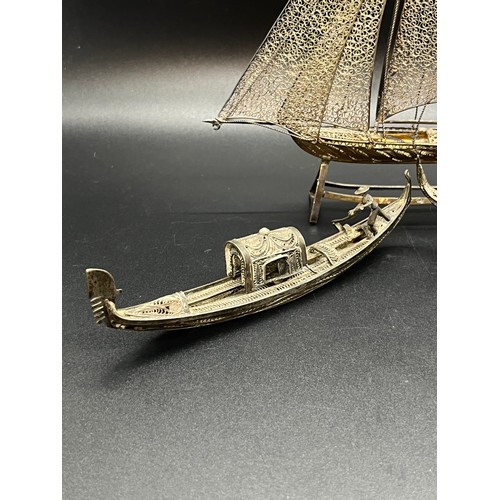 76 - 3 800 grade silver model ships.
Tallest 7”