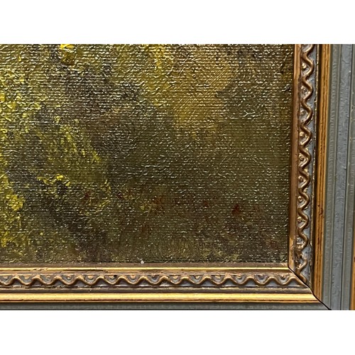 548 - Gilt framed oil painting signed.