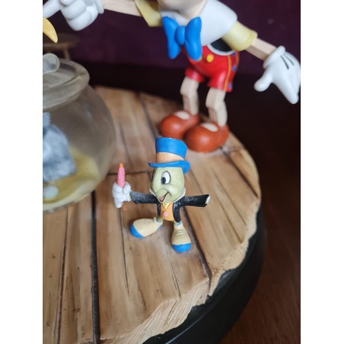 319 - Large Disney A Moment In Time Border Fine Arts Peter Mook 'Geppetto & Pinocchio' B1568 
(Jiminy is m... 