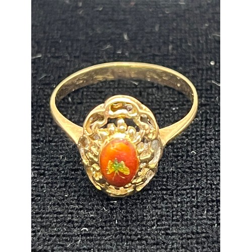 30 - Antique 9ct ladies ring