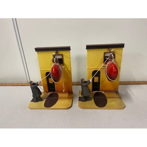 1 - Pair of Border Fine Arts 'Moving in' Figurines/bookends 
by Norwegian Berit Kruger Johnsen.