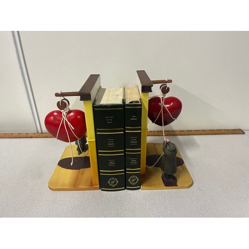 1 - Pair of Border Fine Arts 'Moving in' Figurines/bookends 
by Norwegian Berit Kruger Johnsen.