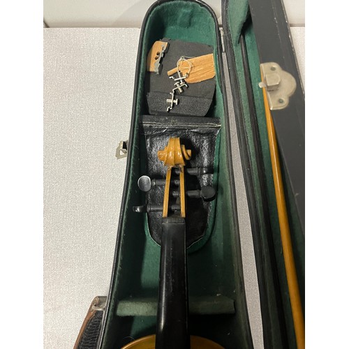 33 - antique sweet tone fiddle/voilin in hard case 
see pics for condition