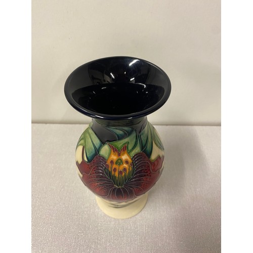 49 - moorcroft anna lily pottery vase 8 inches tall