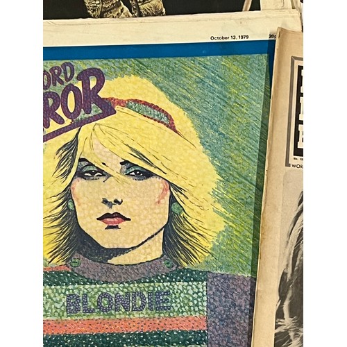 58 - collection of vintage music related papers from the 60s/70s ( blondie, paul mccartney , george harri... 