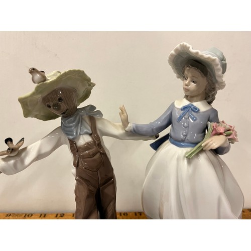 1 - Rare lladro figure of lady & the scarecrow