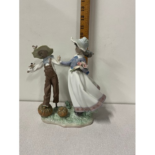 1 - Rare lladro figure of lady & the scarecrow