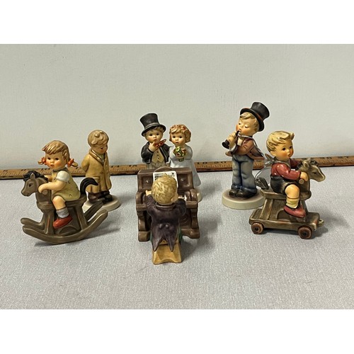 76 - 6 hummel figures to include dearly beloved , soloist etc