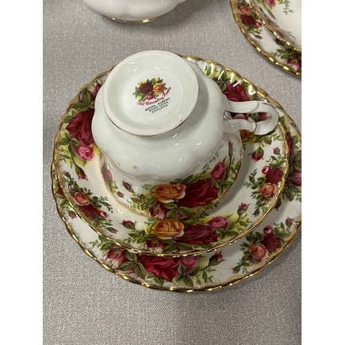 54 - 31 piece Royal Albert 'Old Country Roses' tea set.