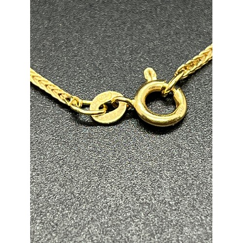 20 - 18ct gold long chain 7.4 grams 24