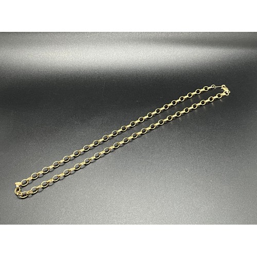 87 - Large 9ct gold belcher chain 15g