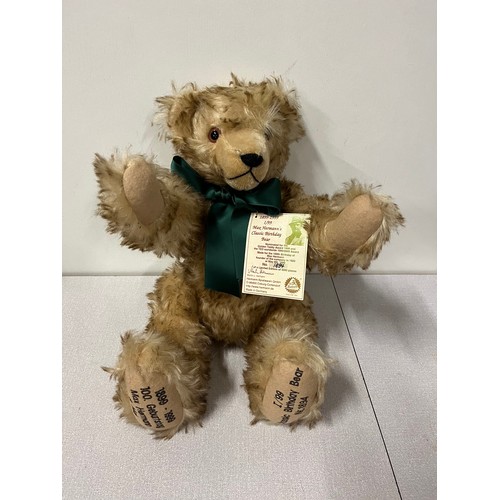 27 - Jointed Ltd Edition 1894/2000 Hermann bear 1899-1999 Max Hermann's Classic Birthday Bear with growle... 