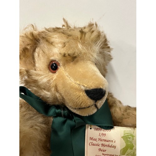 27 - Jointed Ltd Edition 1894/2000 Hermann bear 1899-1999 Max Hermann's Classic Birthday Bear with growle... 