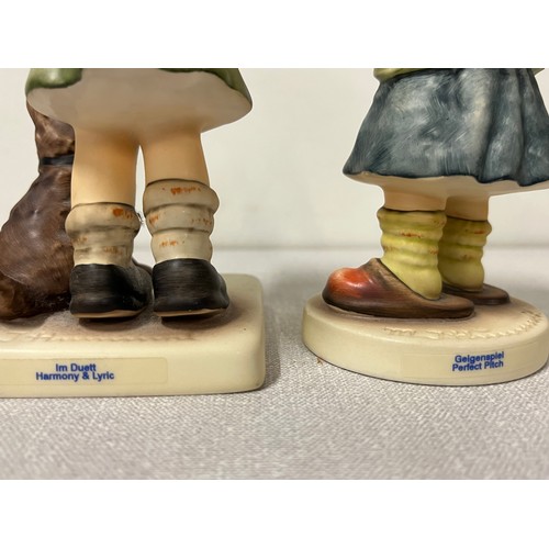 34 - 2 x large Hummel figures Harmony & Lyric and Perfect Pitch.