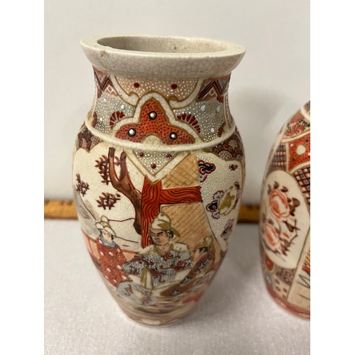 105 - A pair of antique original japanese satsuma vases
7.5 inches tall