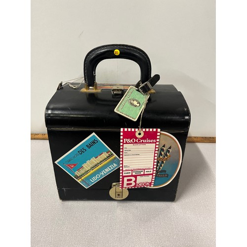 101 - Vintage Le Tanneur cabin/vanity case made in France.