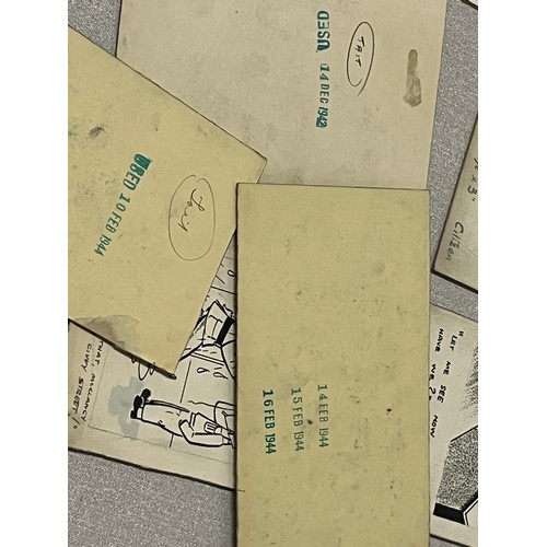 104 - Bill Tait
WWII Era Cartoonist for the newspapers; 15 Original pen artworks showing various military ... 