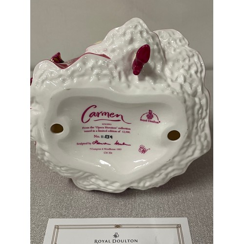 106 - royal doulton figurine carmen with certificate