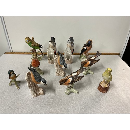 125 - collection of 11 large vintage Goebel birds circa 1960/70s
