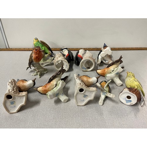 125 - collection of 11 large vintage Goebel birds circa 1960/70s