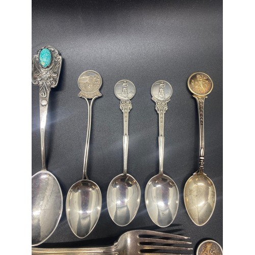 76 - Collection of 11 silver spoons. 198g