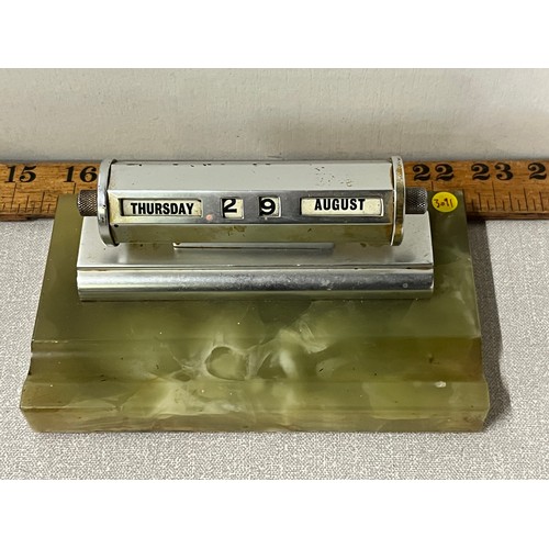 84 - 1930s art deco perpetual desk calendar