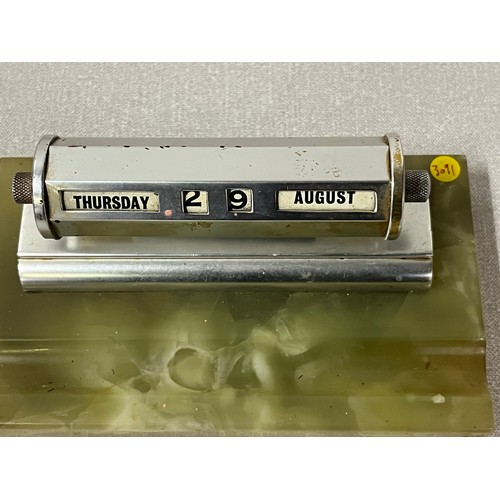 84 - 1930s art deco perpetual desk calendar