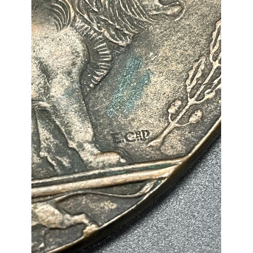 67 - Original WW1 British death plaque penny to George Watson.