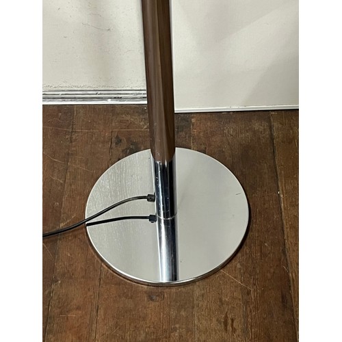 192 - Large French chrome floor lamp.