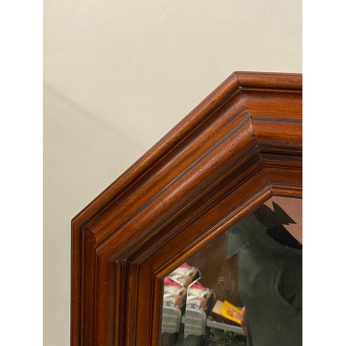 482 - Wood framed wall mirror. 
32