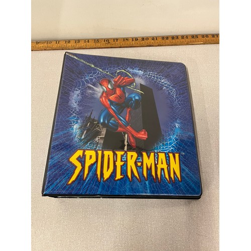 232 - Album of approx 180 spiderman trading cards to include mcfalane era & 30th anniversary 1962-1992