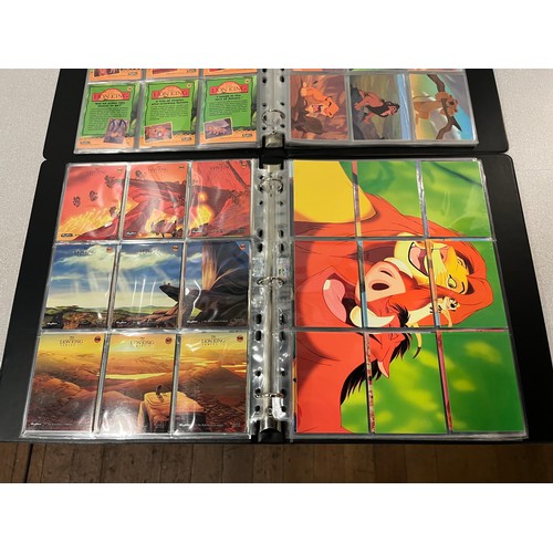 233 - series 1 & 2 master sets of lion king trading cards