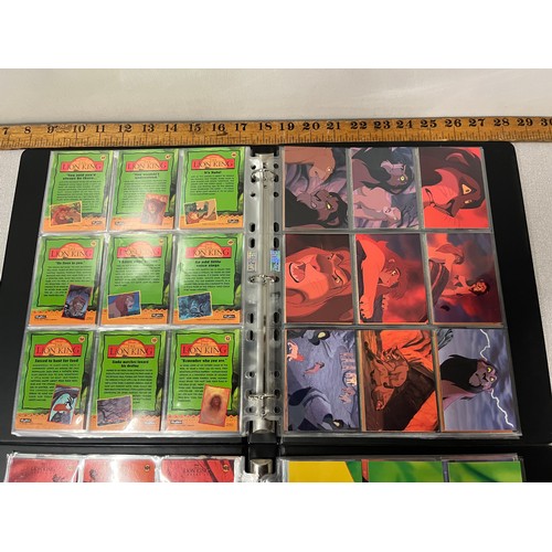 233 - series 1 & 2 master sets of lion king trading cards