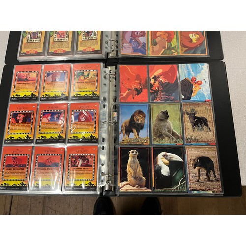 233 - series 1 & 2 master sets of lion king trading cards