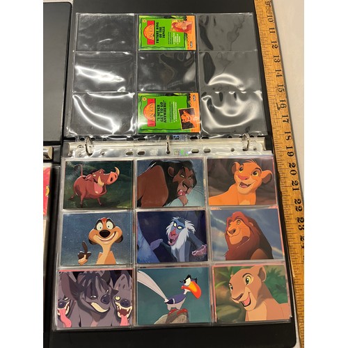 233 - series 1 & 2 master sets of lion king trading cards