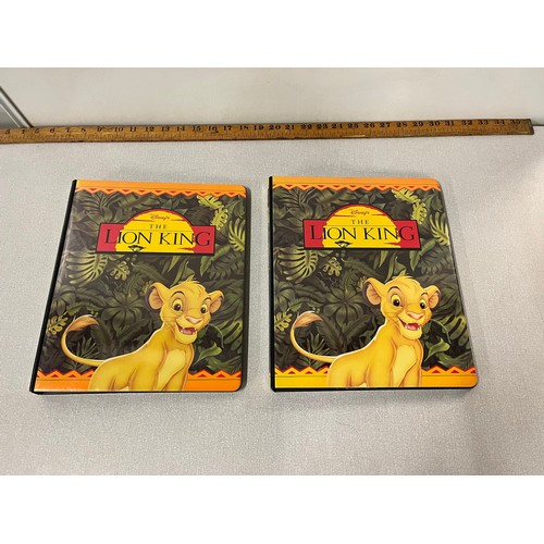 233 - series 1 & 2 master sets of lion king trading cards