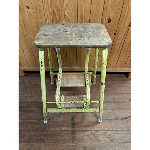 316 - Vintage kitchen folding step stool.