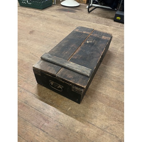 350 - Vintage Carpenters tools box & tools.