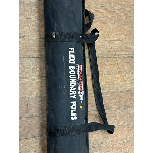 428 - Diamond football company flexi boundary poles.