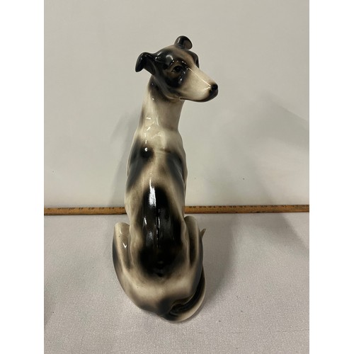 26 - Large vintage ceramic greyhound statue. 15