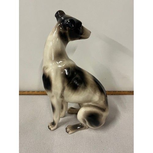 26 - Large vintage ceramic greyhound statue. 15