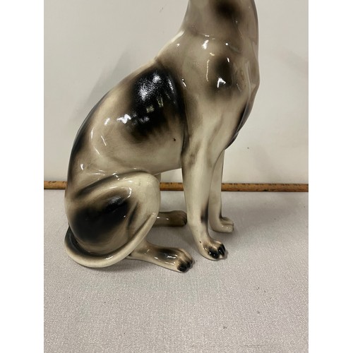 26 - Large vintage ceramic greyhound statue. 15