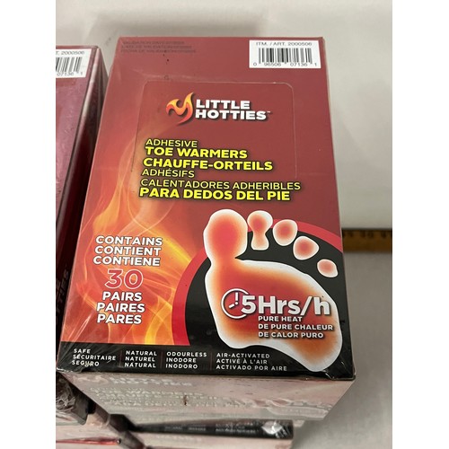 357 - 8 sealed boxed of 30 pairs of Little hotties (toe warmers) (240pairs in total) R.R.P £18 per box.